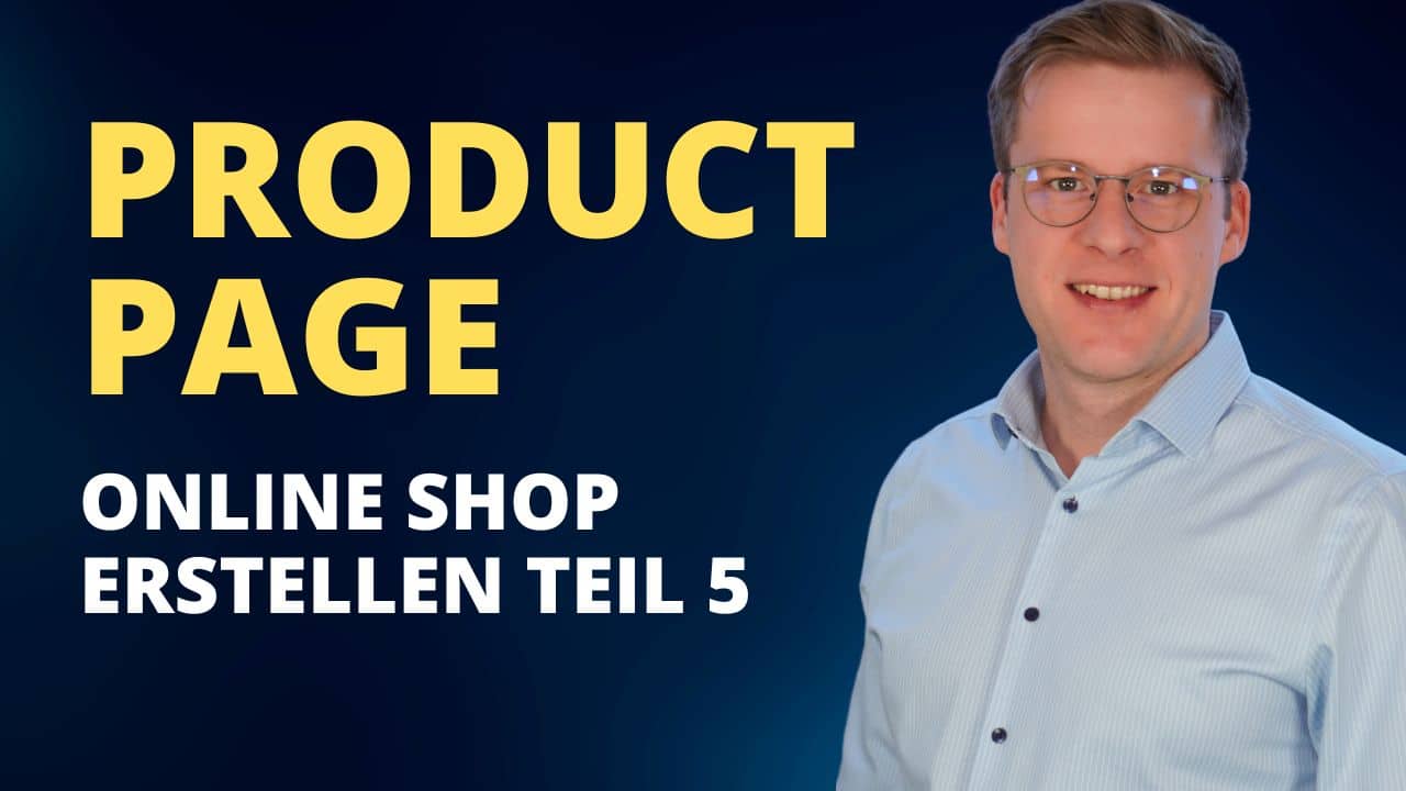 Product Page - Online Shop Erstellen Teil 5
