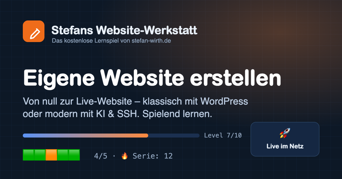 eigene Website erstellen